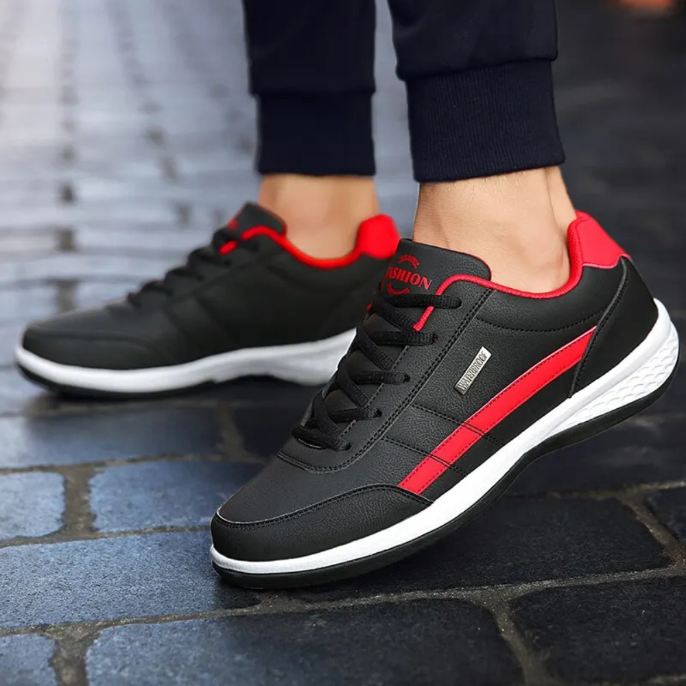Ferano – Herren Leder-Sneaker mit orthopädischer Komfortsohle