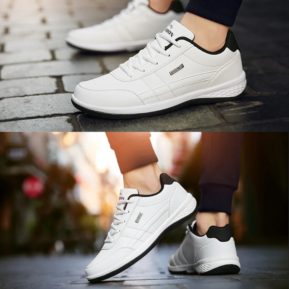 Ferano – Herren Leder-Sneaker mit orthopädischer Komfortsohle