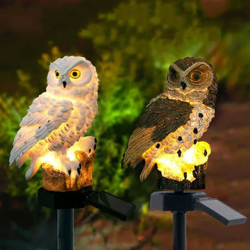 GardenAura – Sun lamp owl for outdoors – Decorative & weather-resistant