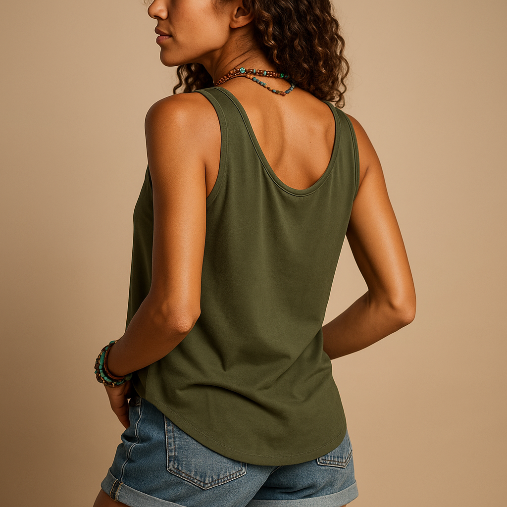Lunira – Women's top with V-neck and pockets – Summer look for your leisure time