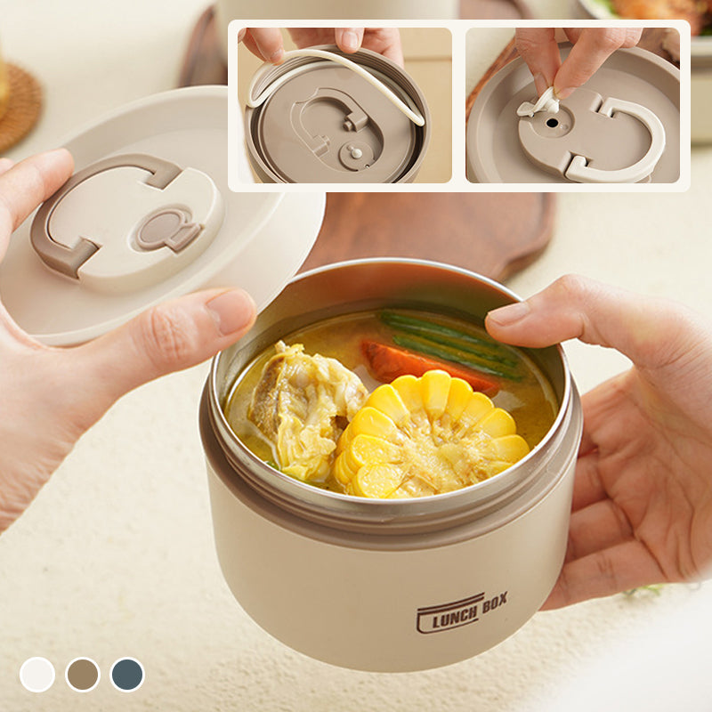 ThermoBox Lunchbox – Slimme Meerschichtige Lunchbox met Isolatie en GRATIS Draagtas voor Warme en Koude Maaltijden Onderweg