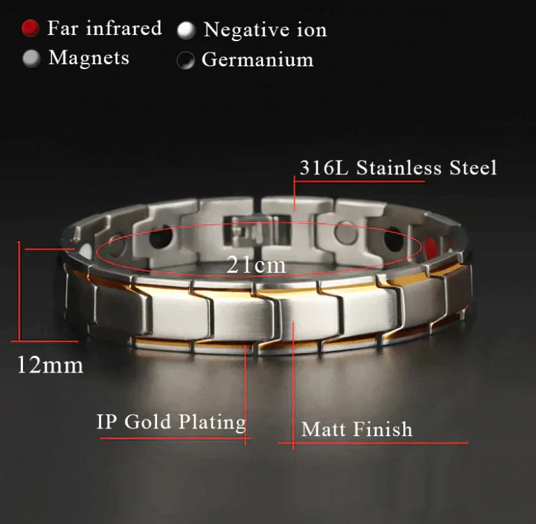 VitalMag magnetische gezondheidsarmband – stijlvolle wellnessarmband voor meer energie en welzijn