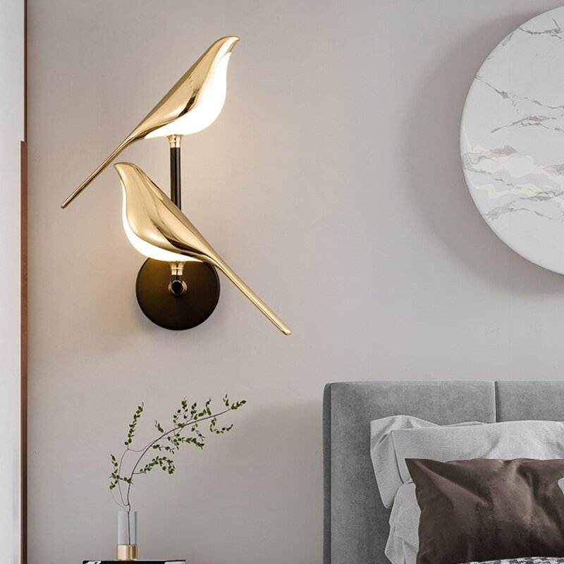 Luminara - Modern LED Bird Lamp – Magnetic Wall & Table Design