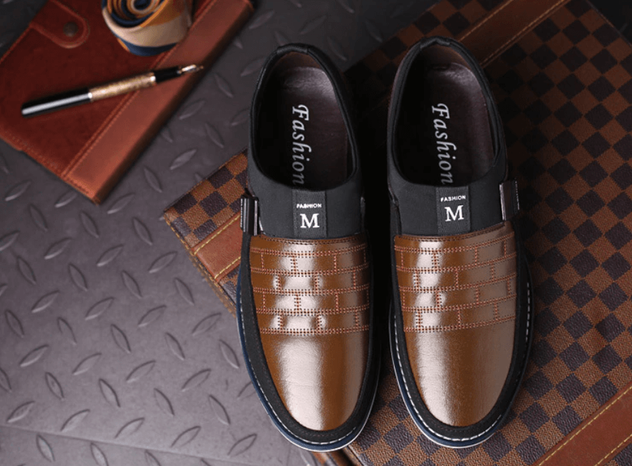 Ademende Leren Herenschoenen – Stijlvol & Comfortabel Ontwerp
