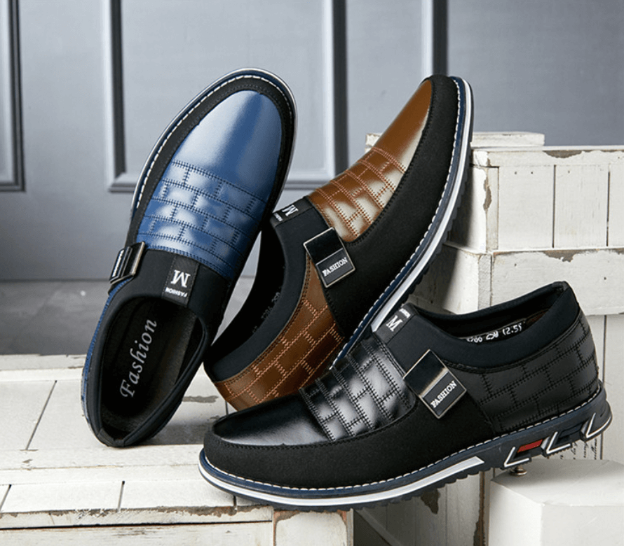 Ademende Leren Herenschoenen – Stijlvol & Comfortabel Ontwerp