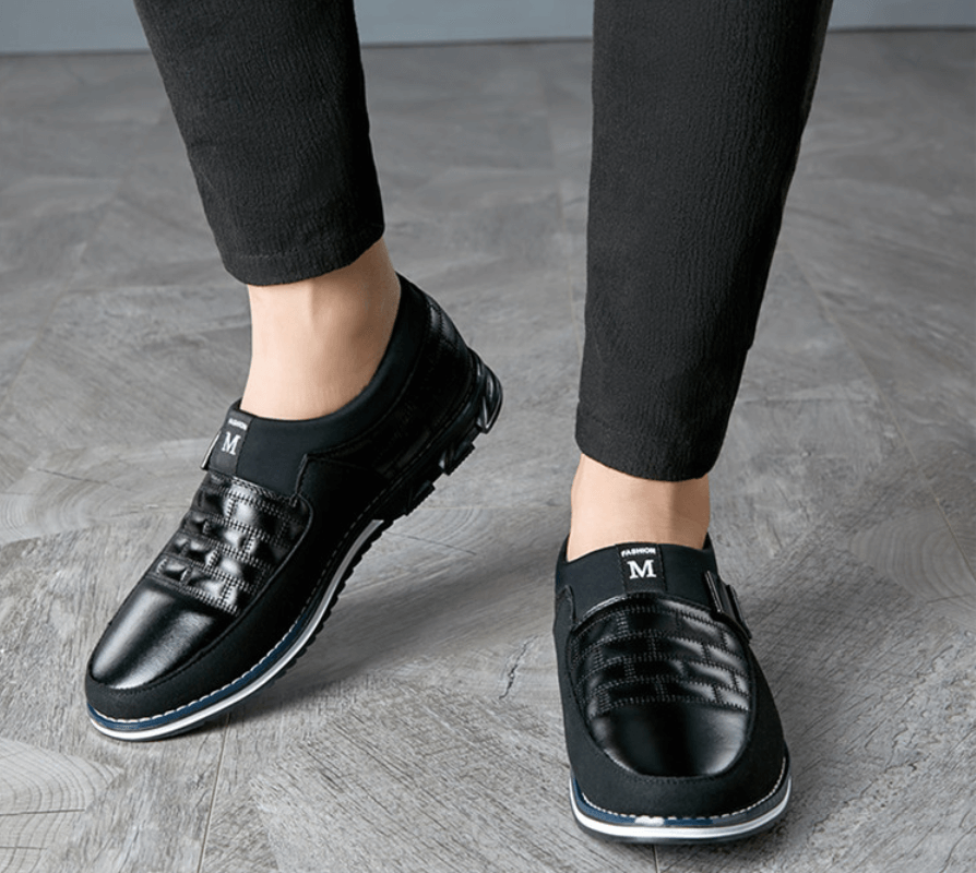 Ademende Leren Herenschoenen – Stijlvol & Comfortabel Ontwerp