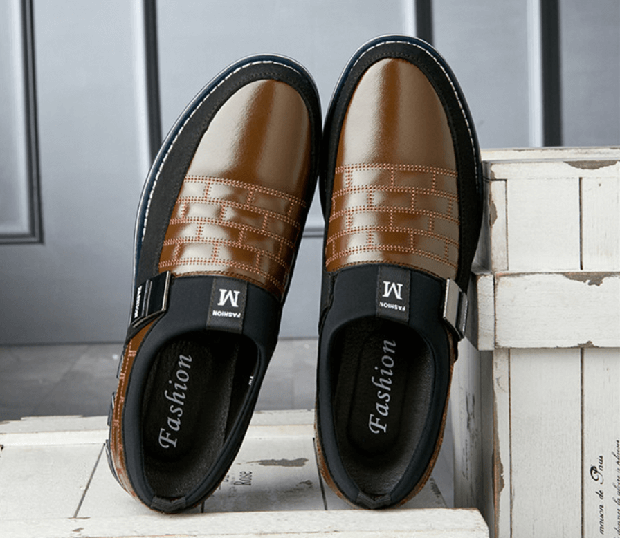 Ademende Leren Herenschoenen – Stijlvol & Comfortabel Ontwerp