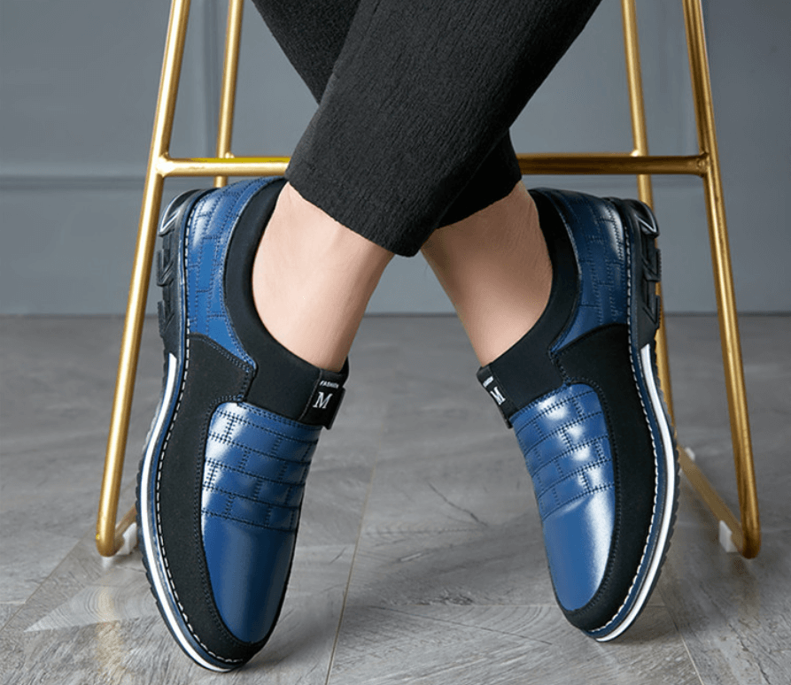 Ademende Leren Herenschoenen – Stijlvol & Comfortabel Ontwerp
