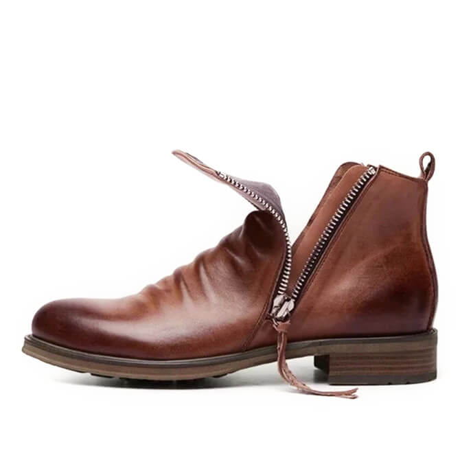 Vanduro – Leren herenlaarzen antislip & comfortabel – voor elk seizoen