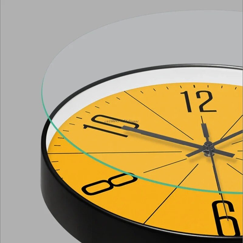Scandiclock Stille Wandklok – Zwart-Wit Quartz Klok in Scandinavisch Design