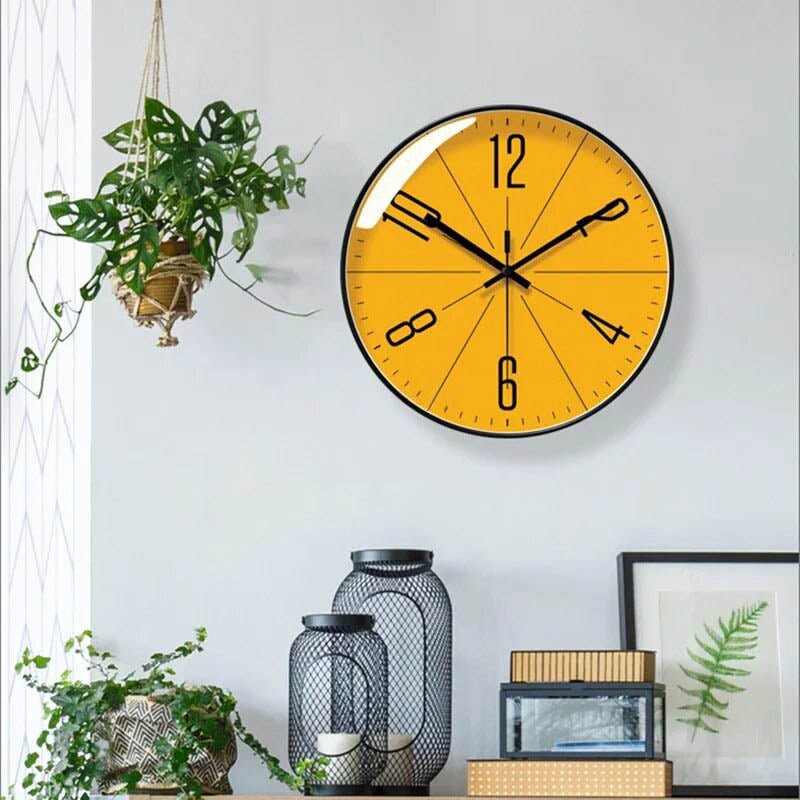 Scandiclock Stille Wandklok – Zwart-Wit Quartz Klok in Scandinavisch Design