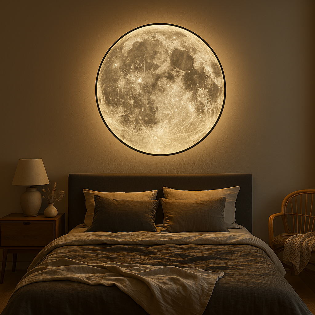 Lunora – LED moon wall lamp – Decorative indoor & outdoor lighting