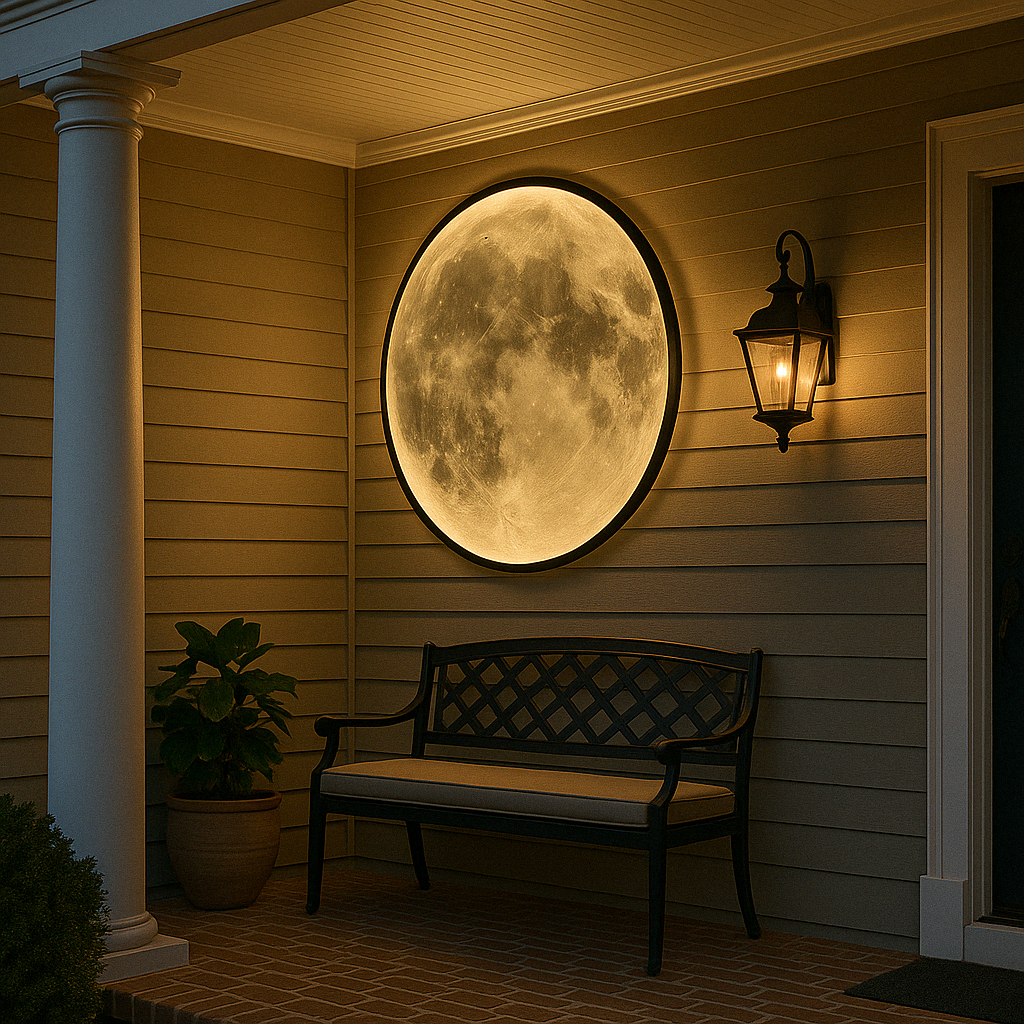 Lunora – LED moon wall lamp – Decorative indoor & outdoor lighting