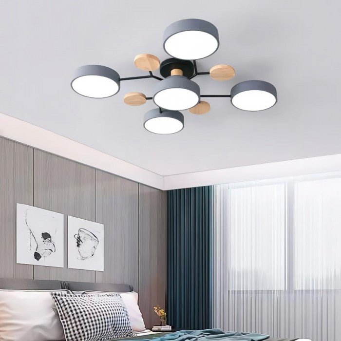 Scandinavische LED-plafondlamp – Vertakt ontwerp & stijl