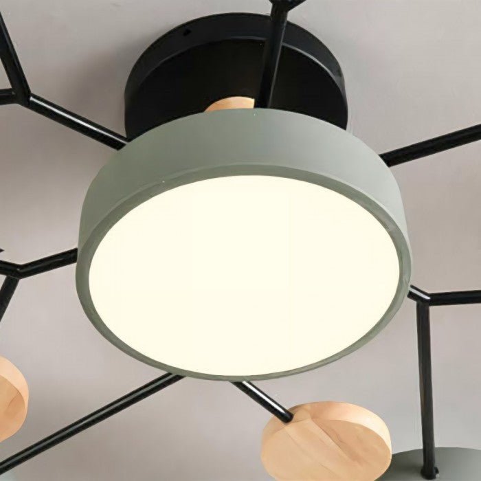 Scandinavische LED-plafondlamp – Vertakt ontwerp & stijl
