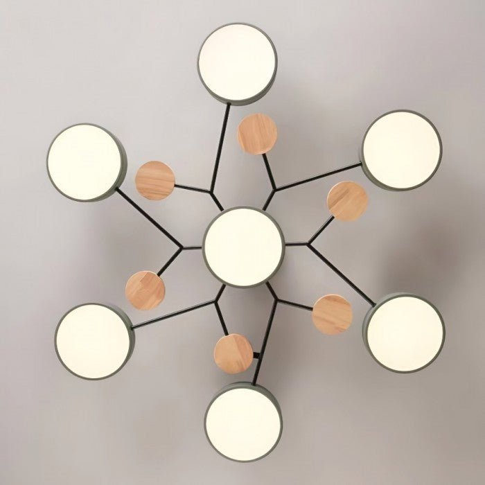 Scandinavische LED-plafondlamp – Vertakt ontwerp & stijl