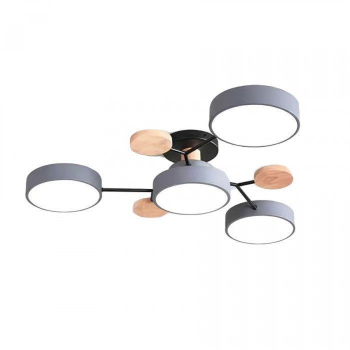 Scandinavische LED-plafondlamp – Vertakt ontwerp & stijl
