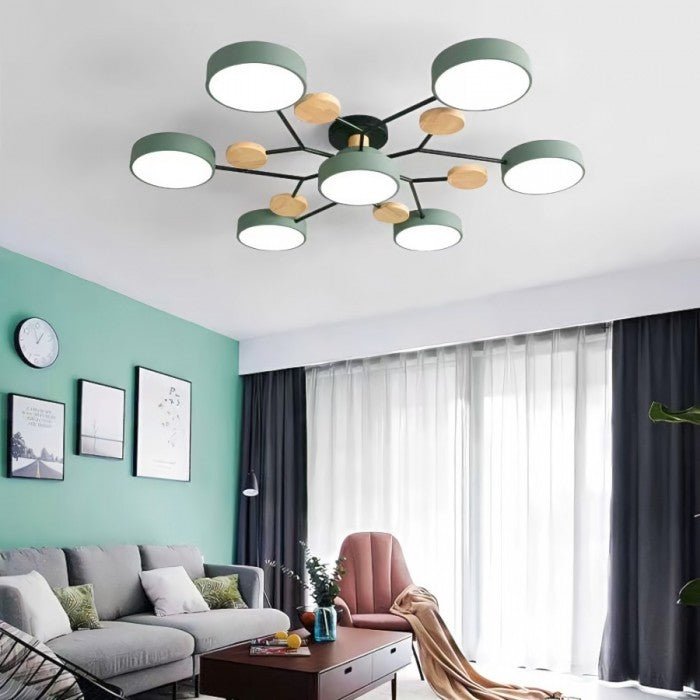 Scandinavische LED-plafondlamp – Vertakt ontwerp & stijl
