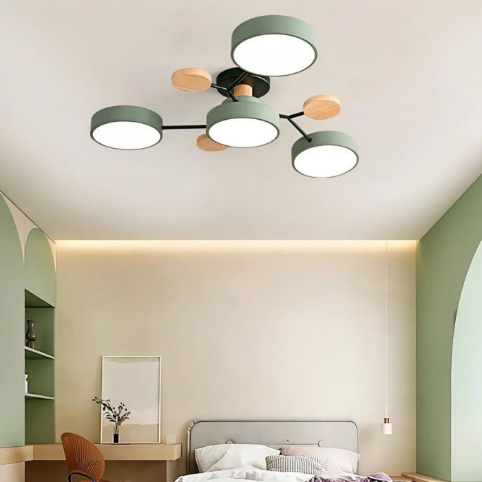 Scandinavische LED-plafondlamp – Vertakt ontwerp & stijl