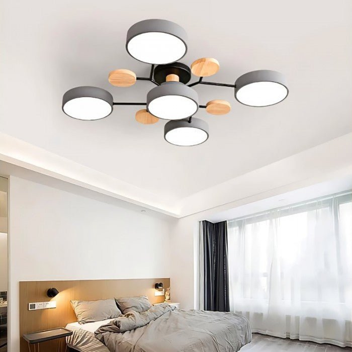 Scandinavische LED-plafondlamp – Vertakt ontwerp & stijl