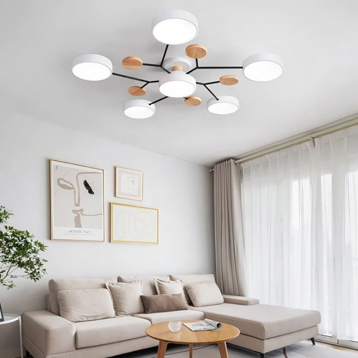 Scandinavische LED-plafondlamp – Vertakt ontwerp & stijl