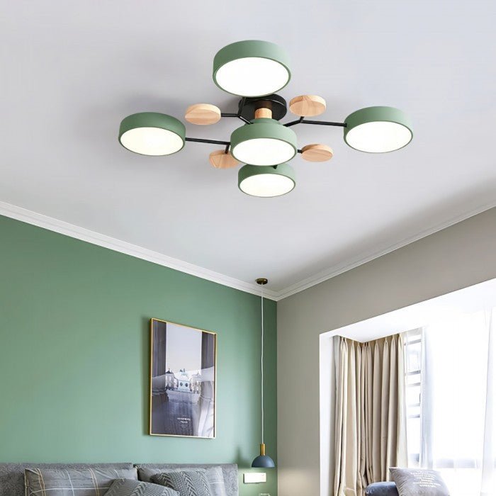 Scandinavische LED-plafondlamp – Vertakt ontwerp & stijl