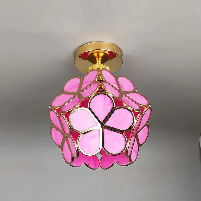 Melzano BloomGlow | Elegant glass ceiling lamp with flowers to beautify your space with timeless style