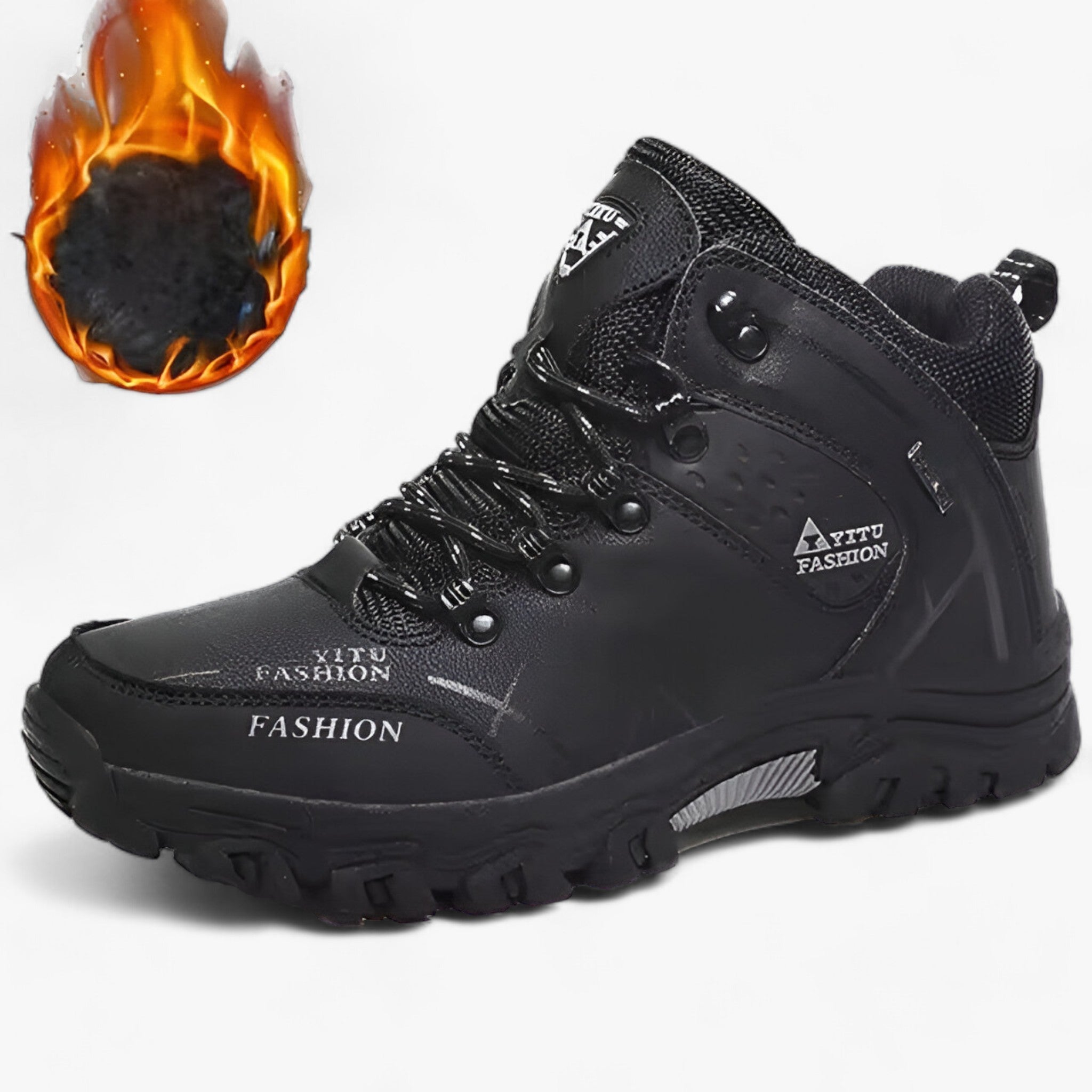 Botas de cuero impermeables para nieve - Ultra cálidas para el invierno
