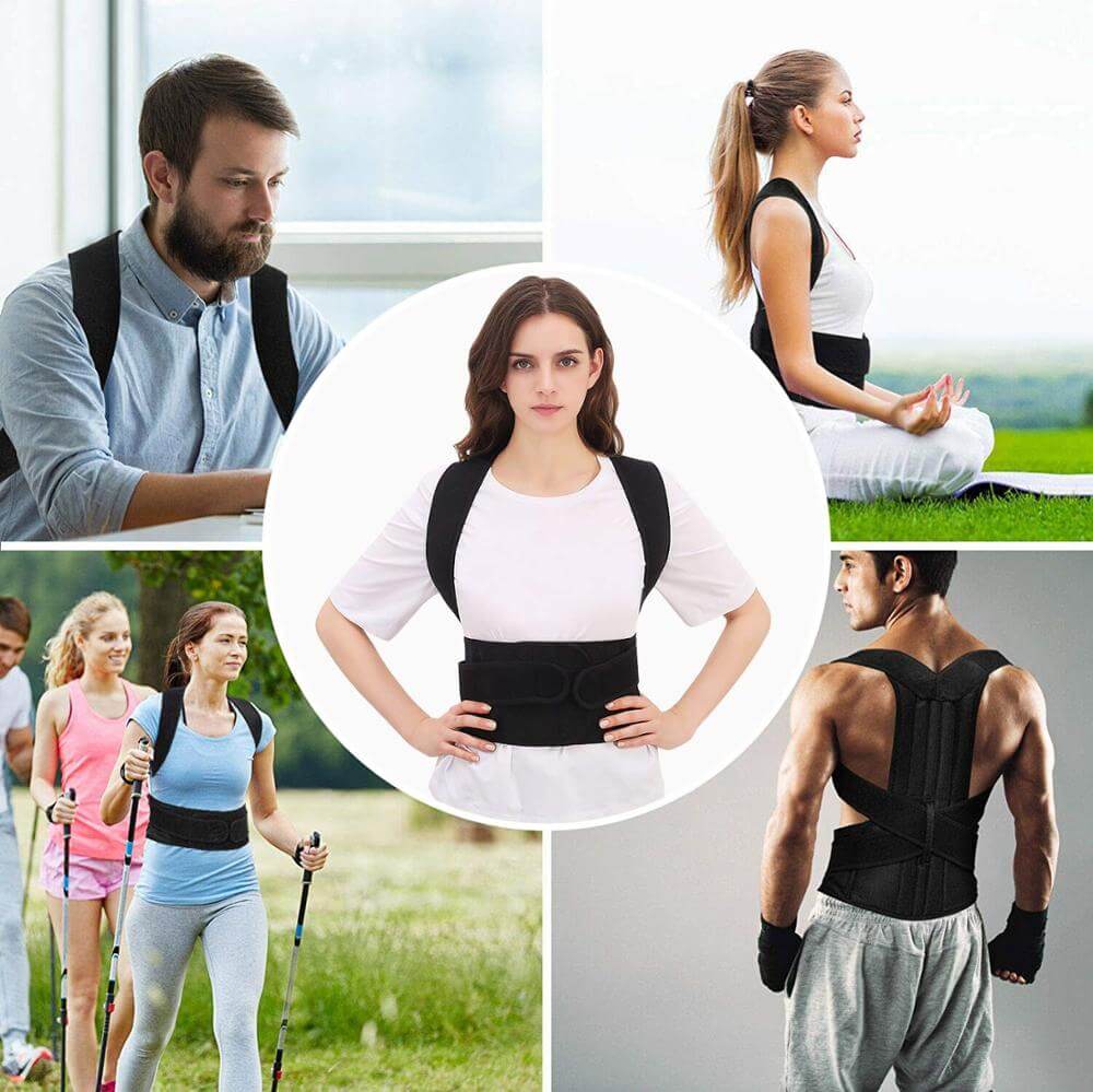 Postura – Houding Corrigerend Steunvest Ademend & Verstelbaar – Unisex