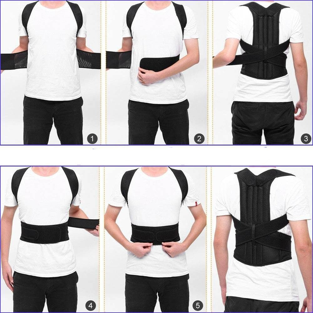 Postura – Houding Corrigerend Steunvest Ademend & Verstelbaar – Unisex