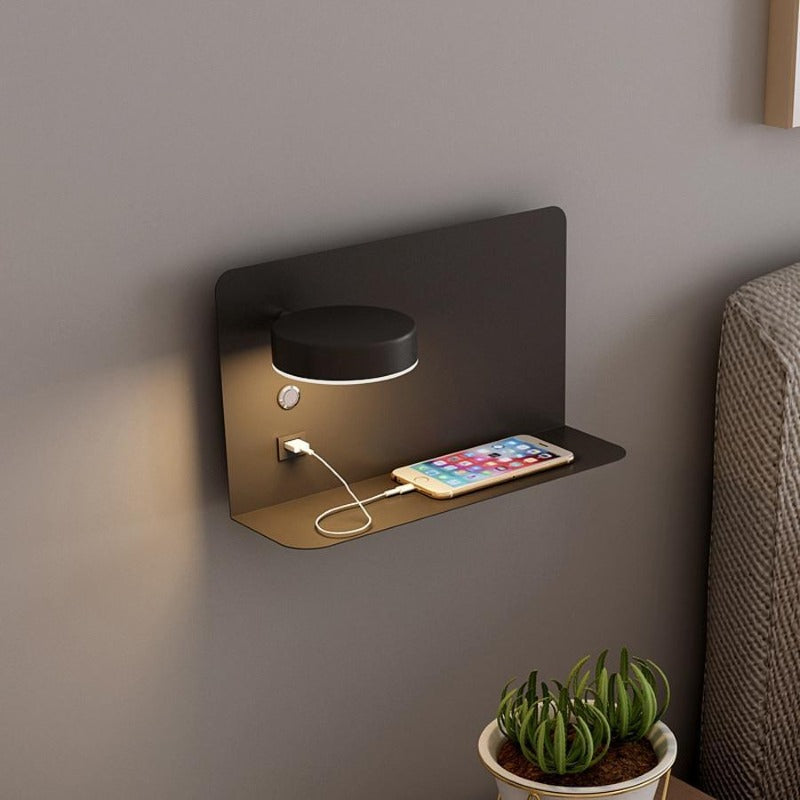 Charglo – LED bed lamp with USB charger – Wall lamp with 3 light colors