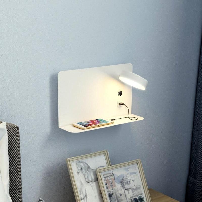 Charglo – LED bed lamp with USB charger – Wall lamp with 3 light colors