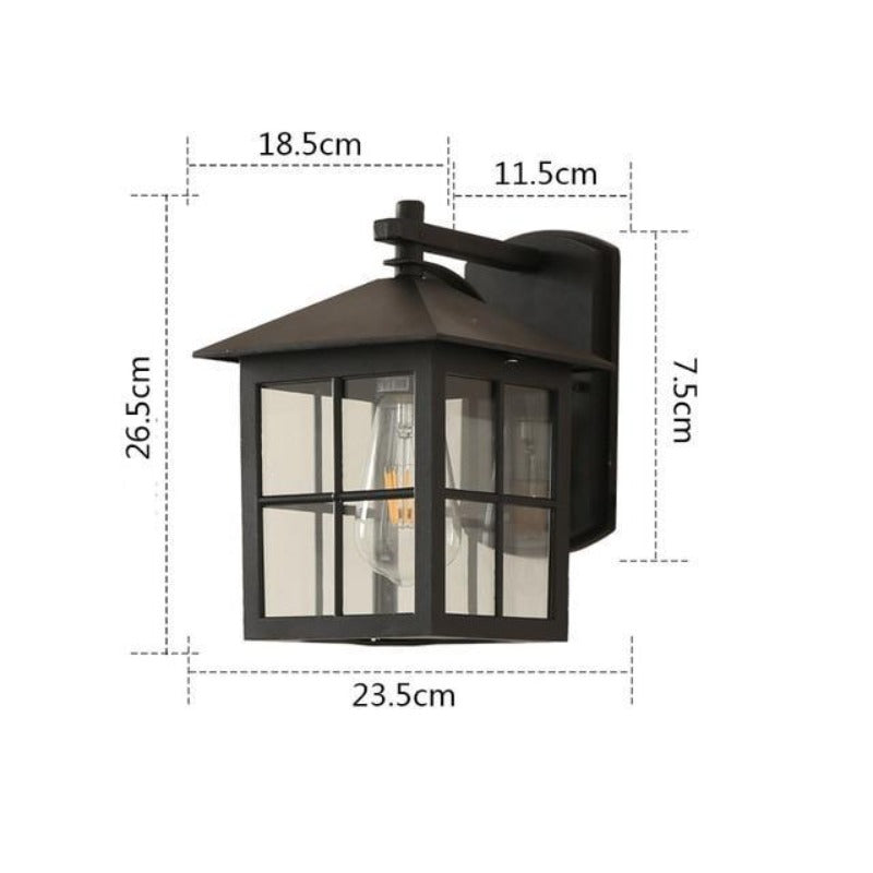 Lanterro – Classic outdoor wall lamp – Weather-resistant metal E27