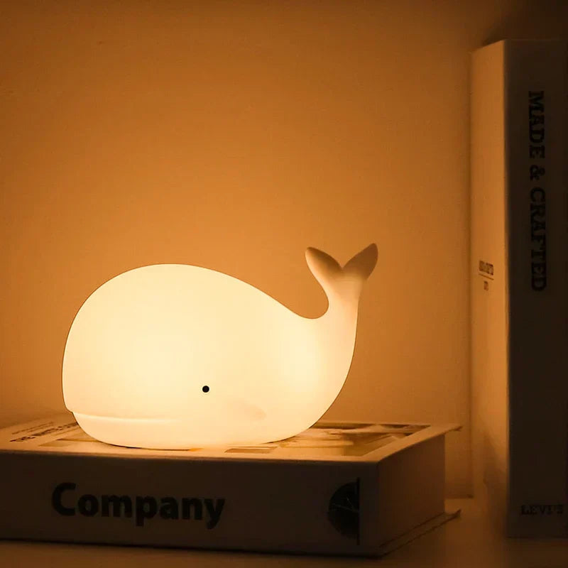 GlowWhale Walvis Nachtlampje – Schattig, Kleurverandering & Touch-bediening