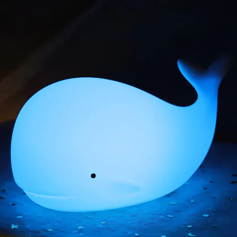 GlowWhale Walvis Nachtlampje – Schattig, Kleurverandering & Touch-bediening