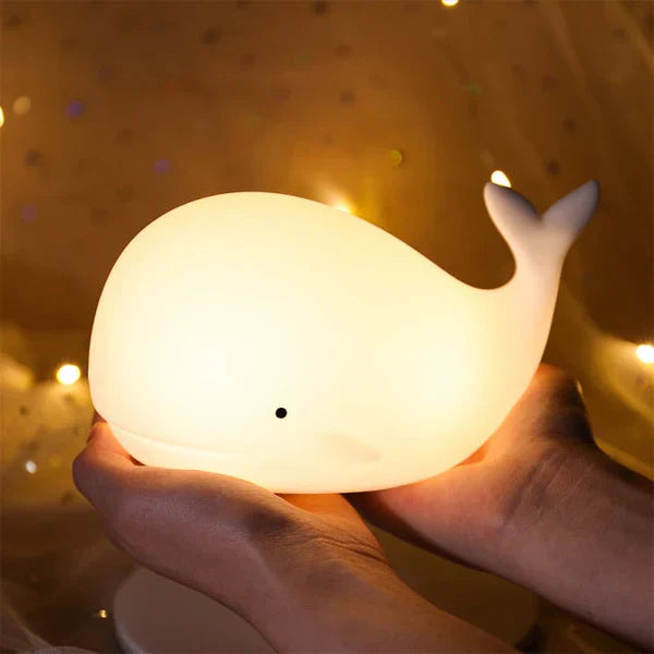 GlowWhale Walvis Nachtlampje – Schattig, Kleurverandering & Touch-bediening