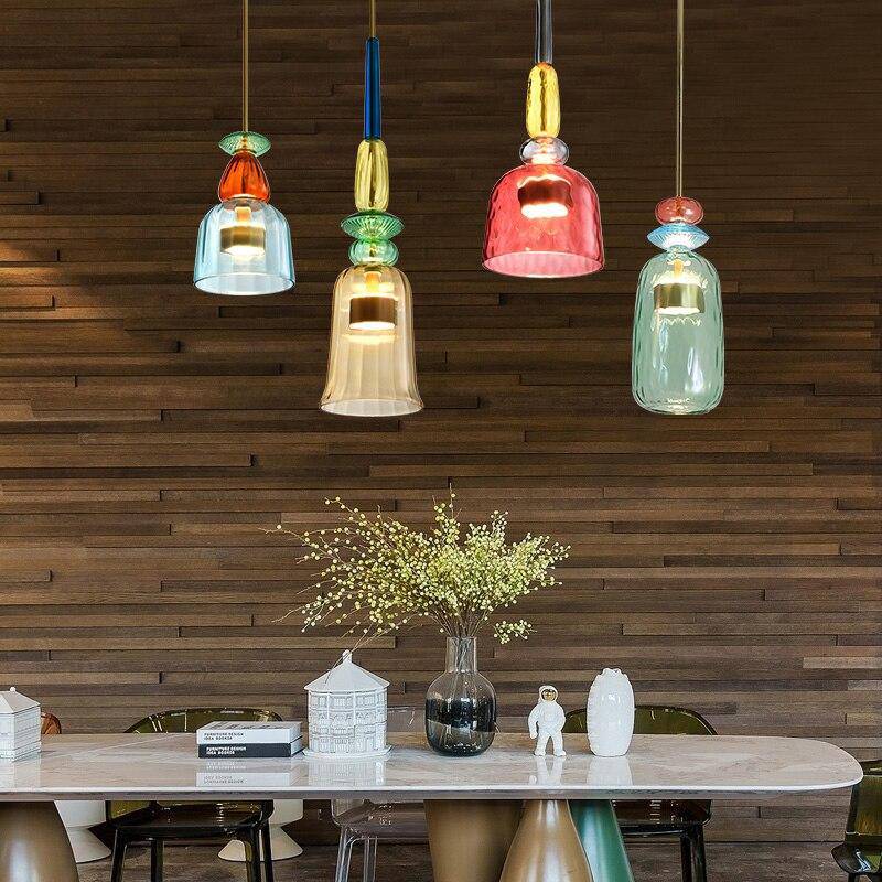LumaSofia – Colorful ceiling lamp with colored glass and LED