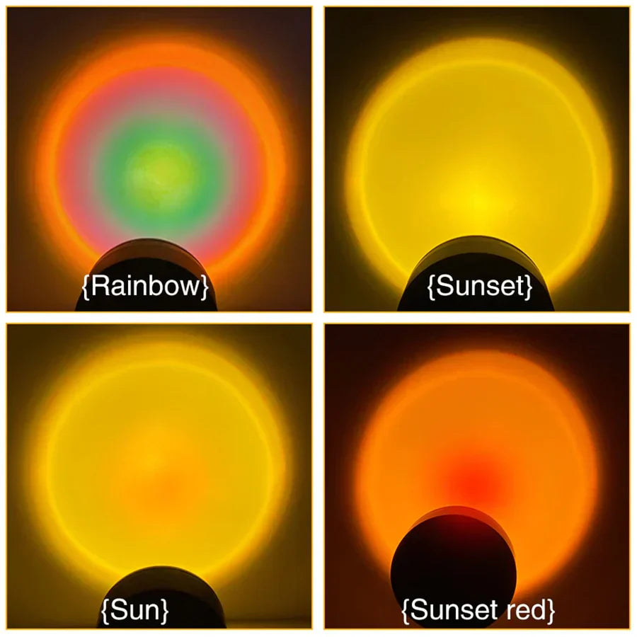 Sunset Lamp with 4 Colors - GlowSphere | Ambient Lighting for Every Room