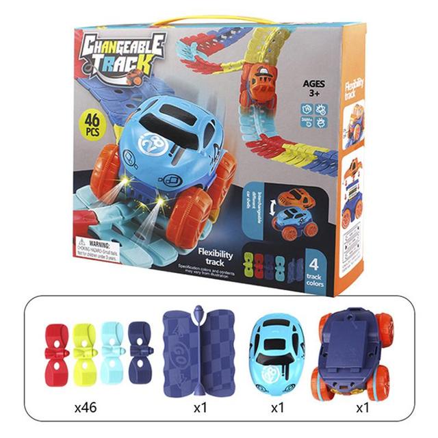 KidsPlay – Magnetische racebaan flexibel & verlicht – vanaf 3 jaar