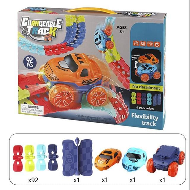 KidsPlay – Magnetische racebaan flexibel & verlicht – vanaf 3 jaar