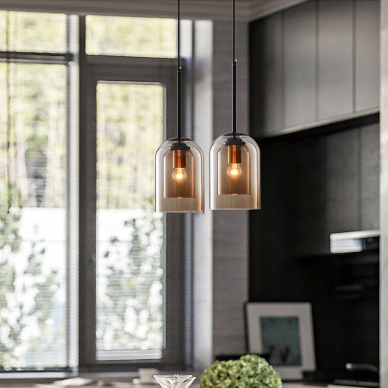 AuraGlas Hanglamp – Elegante Dubbelglas Lamp voor een Magische Lichtsfeer
