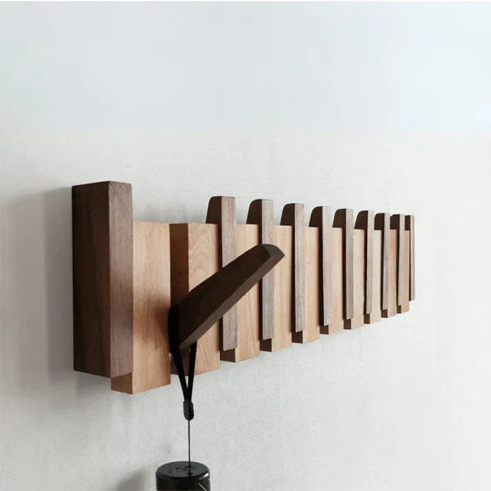 Melzano perchero de madera | perchero de piano artesanal de madera