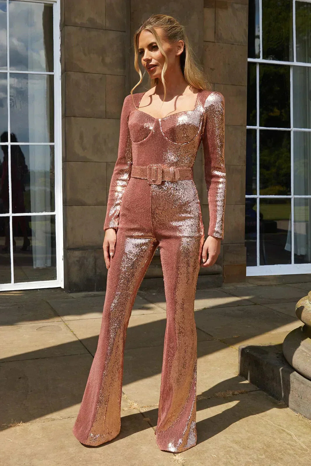 Tea Jumpsuit | Vrouwen Glitter Jumpsuit voor Glamoureuze Gelegenheden