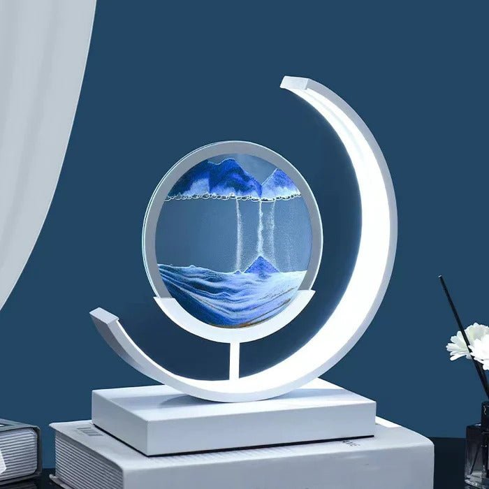 Lumora – Quicksand Table Lamp | 3D Sand Painting & LED Ambient Lighting