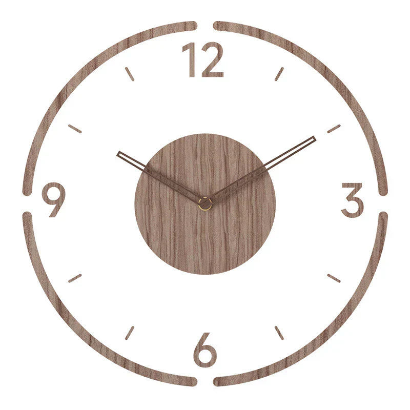 Tivora – Scandinavian Wooden Wall Clock with Silent Movement