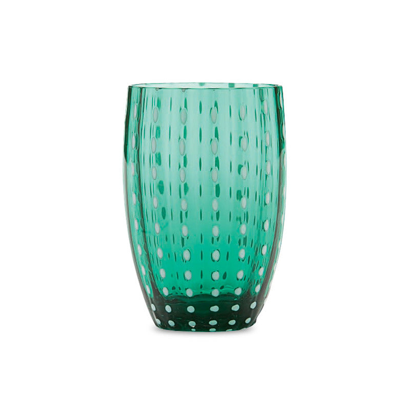 Glasoria – Pearl drinking glasses 6-piece set, handmade & dishwasher safe