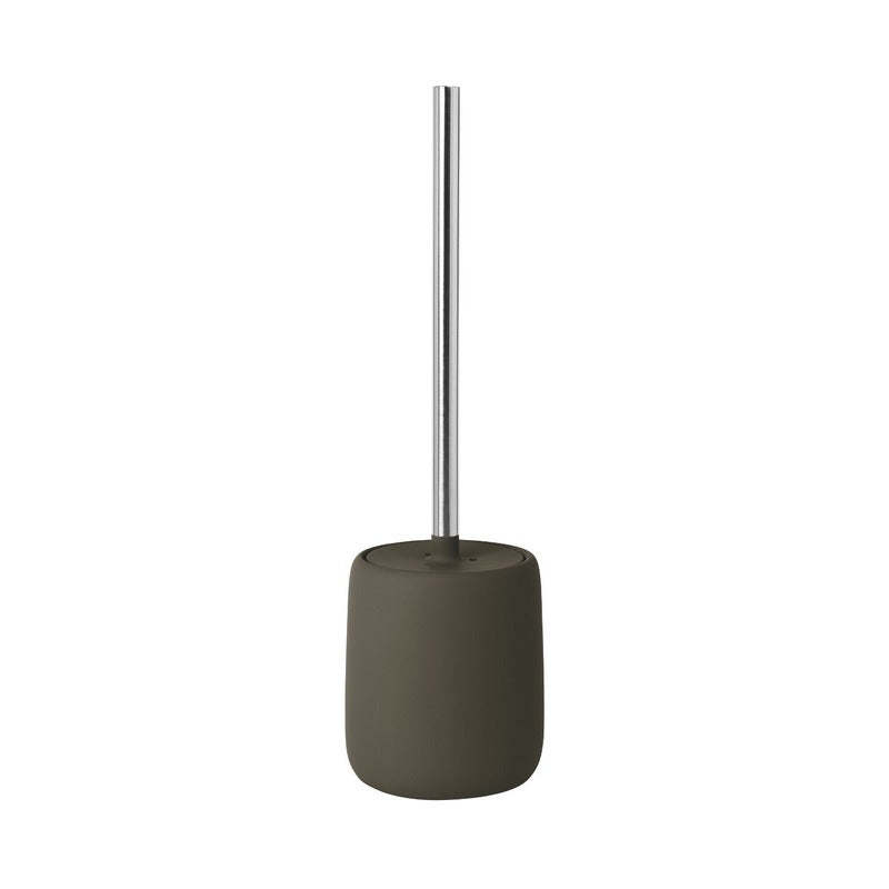 Sanovia – Cepillo de inodoro con soporte, diseño mate e higiénico