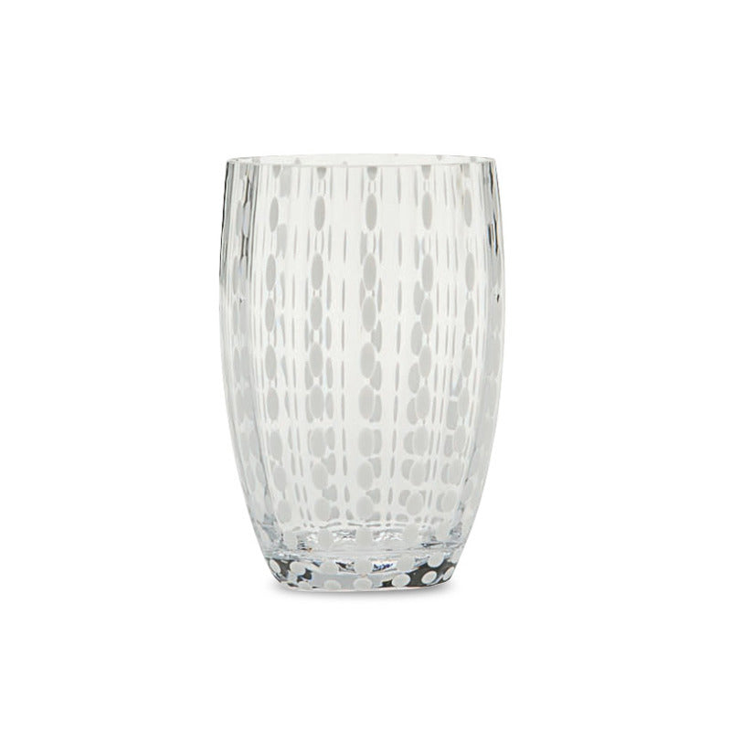 Glasoria – Pearl drinking glasses 6-piece set, handmade & dishwasher safe