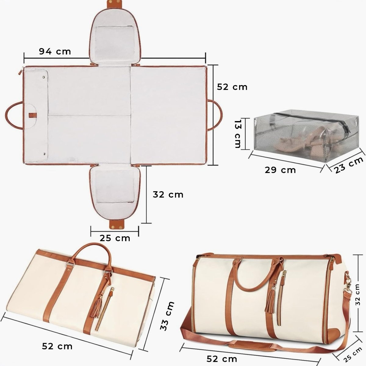 Smart Voyage | Ruimtebesparende reistas van PU leer