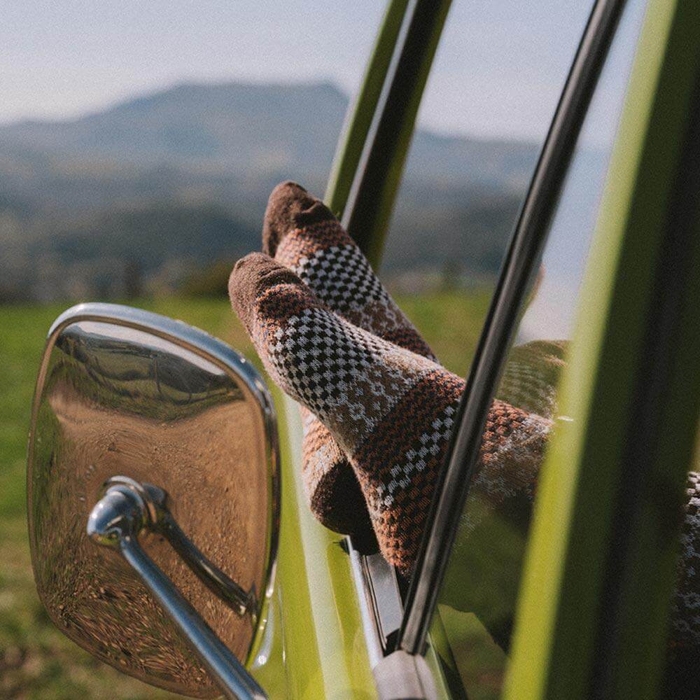 4 pares de calcetines cálidos de época